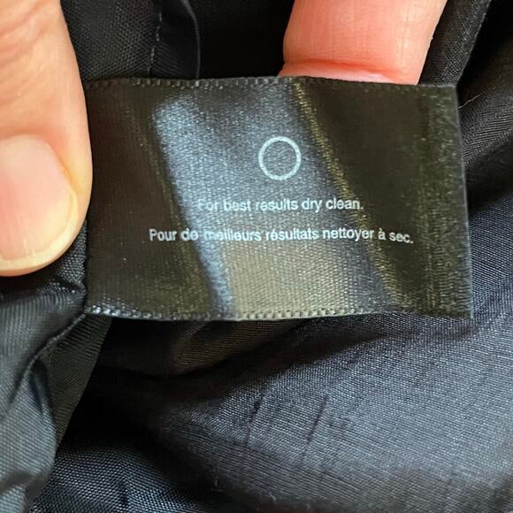 Club Monaco Black Satin Ruffled Tie Waist Mini Skirt Size 6 - Picture 9 of 9